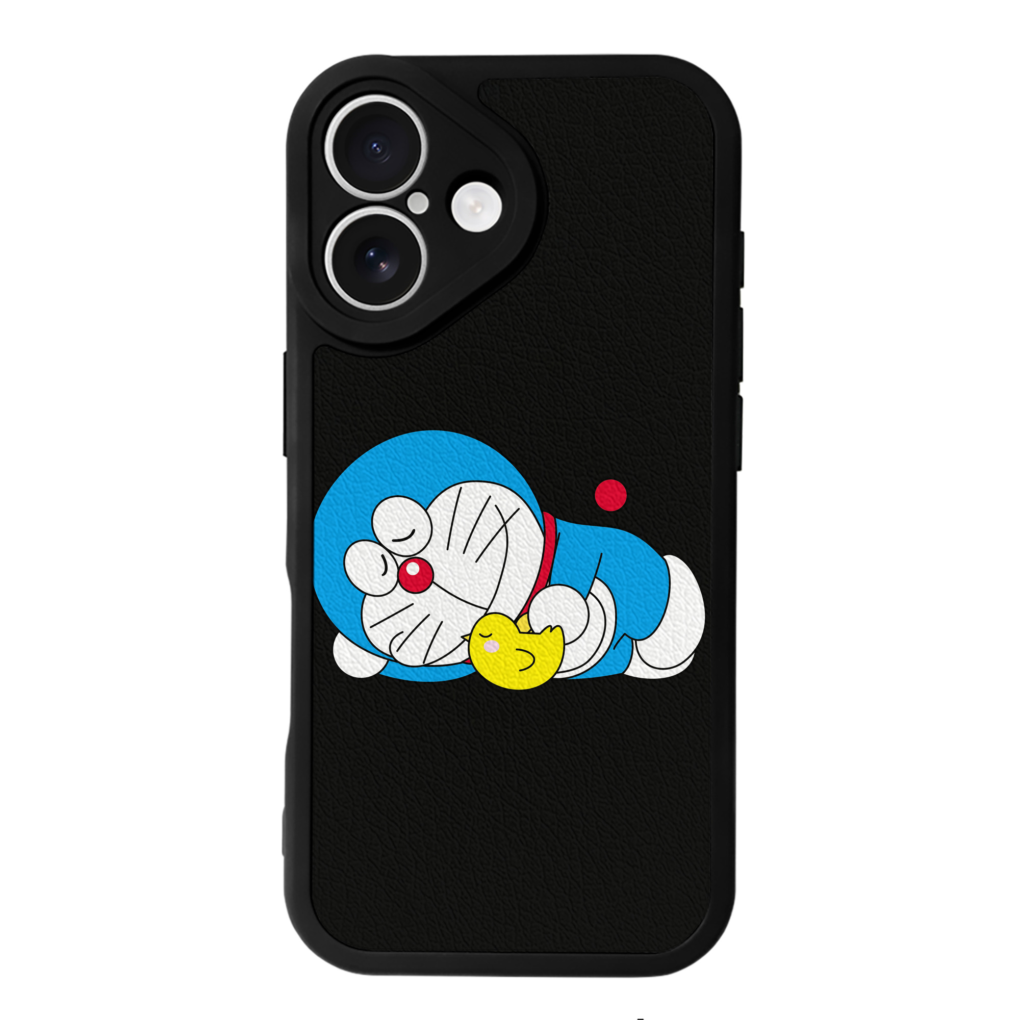 （画像用） ドラえもん Doraemon 【iPhone 16シリーズ対応】シリコンスマホケース（レザー調） 材質：シリコン